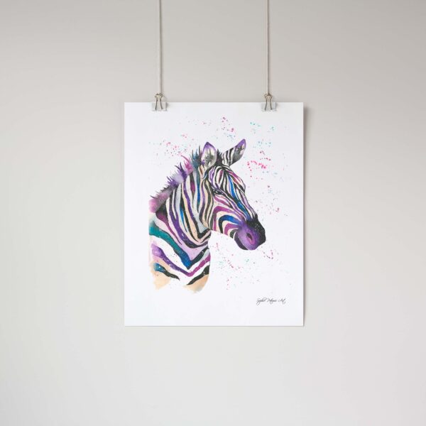 Zoe-The-Zebra-Art-Print