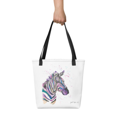 Zoe The Zebra Tote Bag