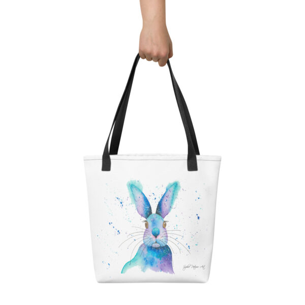 Blue Rabbit Tote Bag