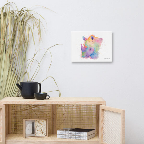 Rupert The Rhino Canvas