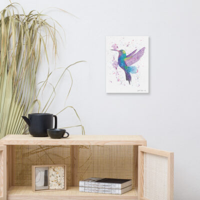 Hattie The Humming Bird Canvas