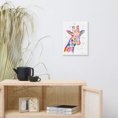 Georgina The Giraffe Canvas