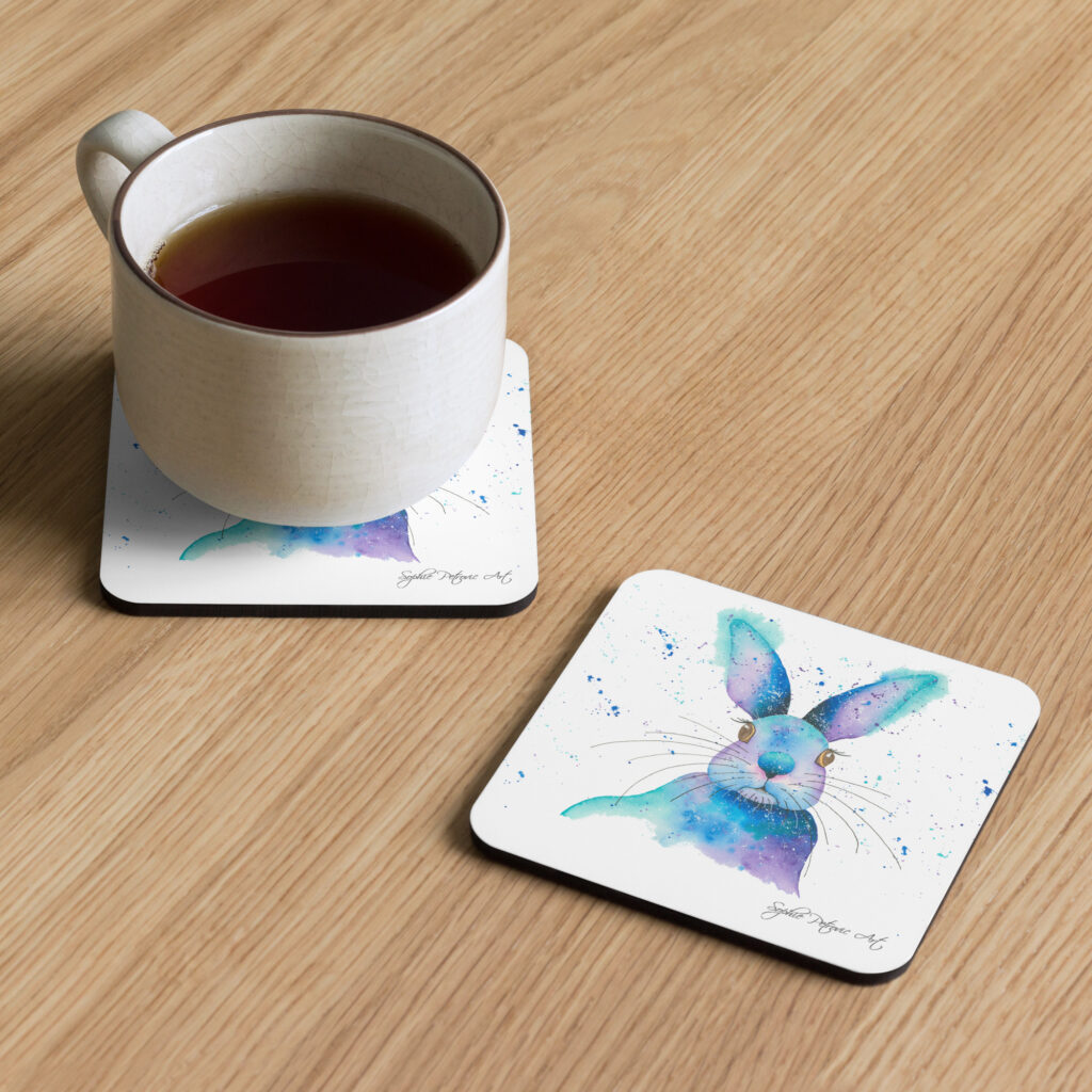 Blue Rabbit Coaster