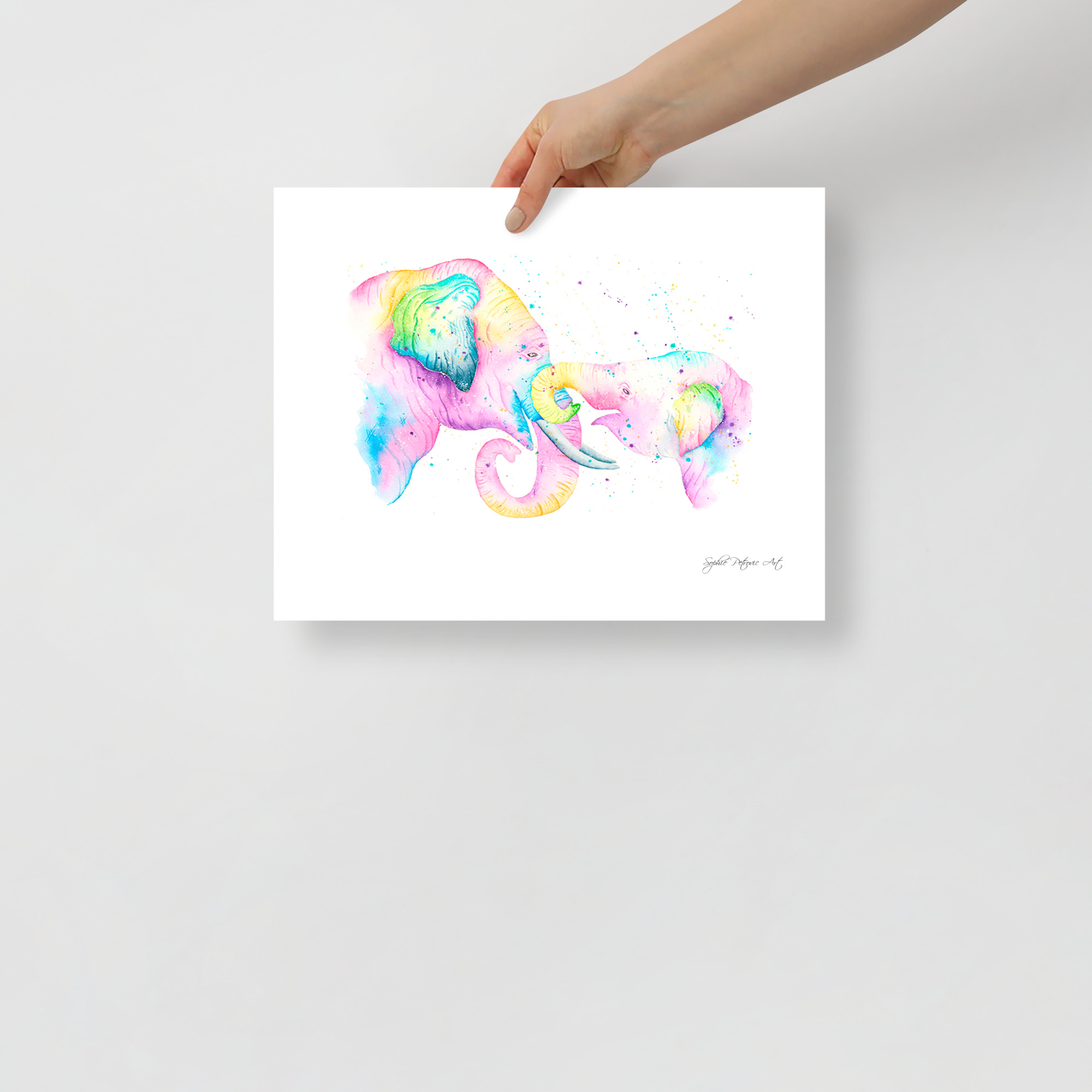 Elephants Art Print
