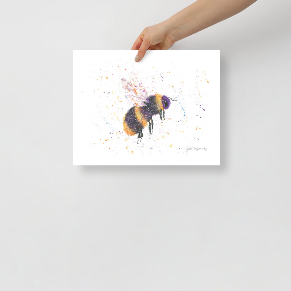 Bonnie The Bee Art Print