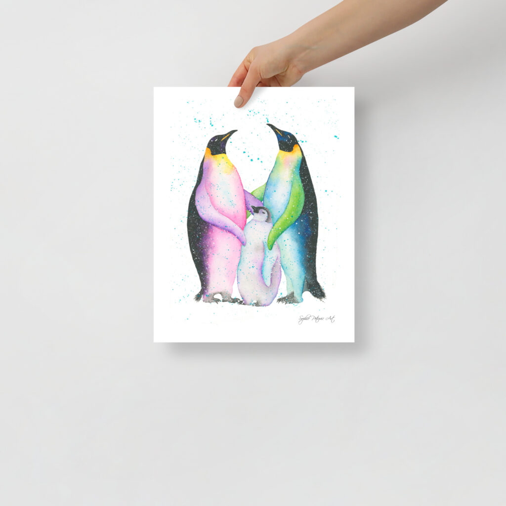 Penguin Family Art Print