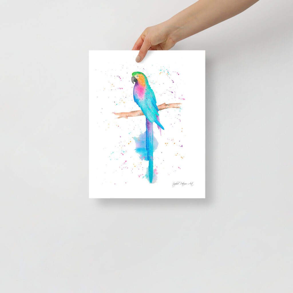 Pippa The Parrot Art Print