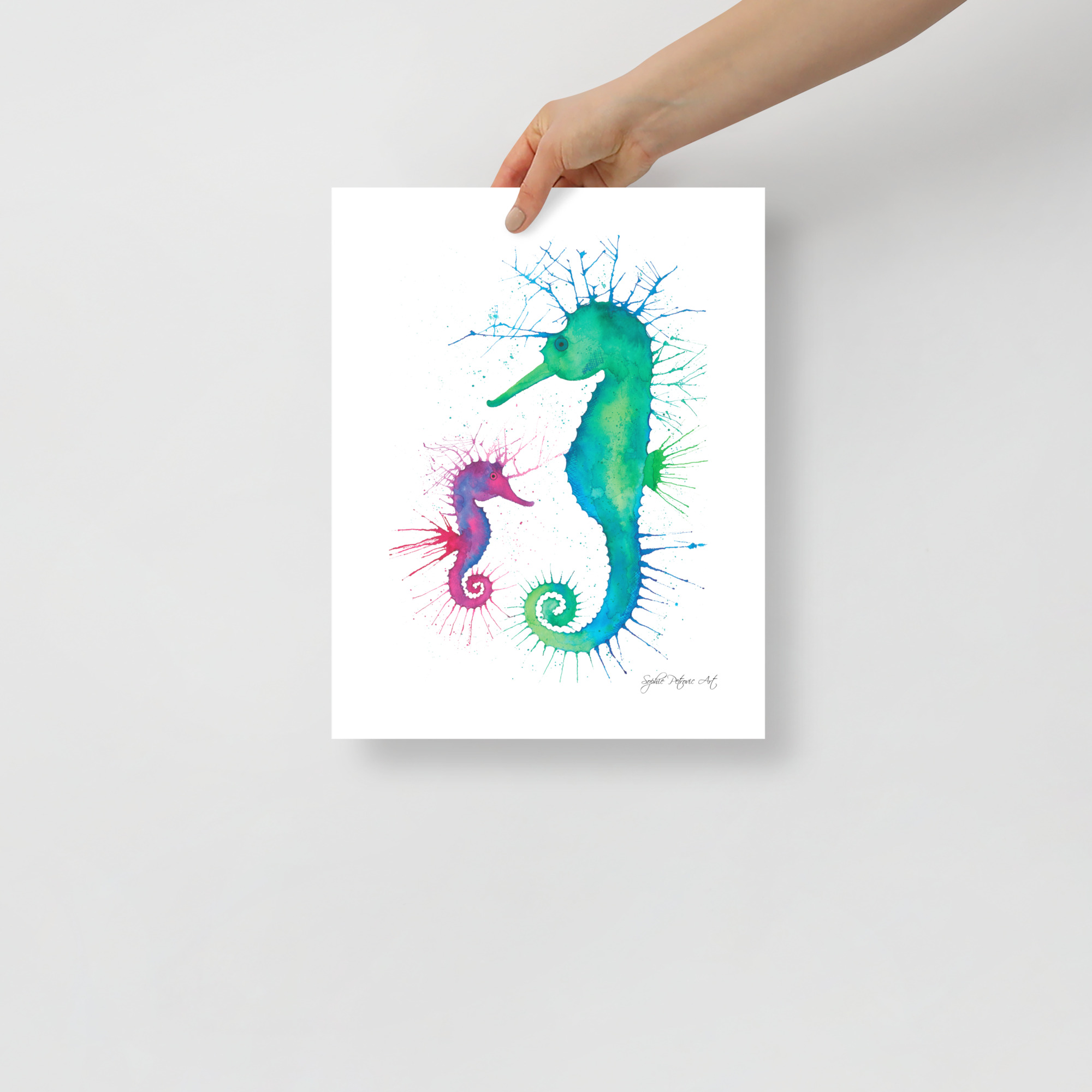 Seahorses Art Print