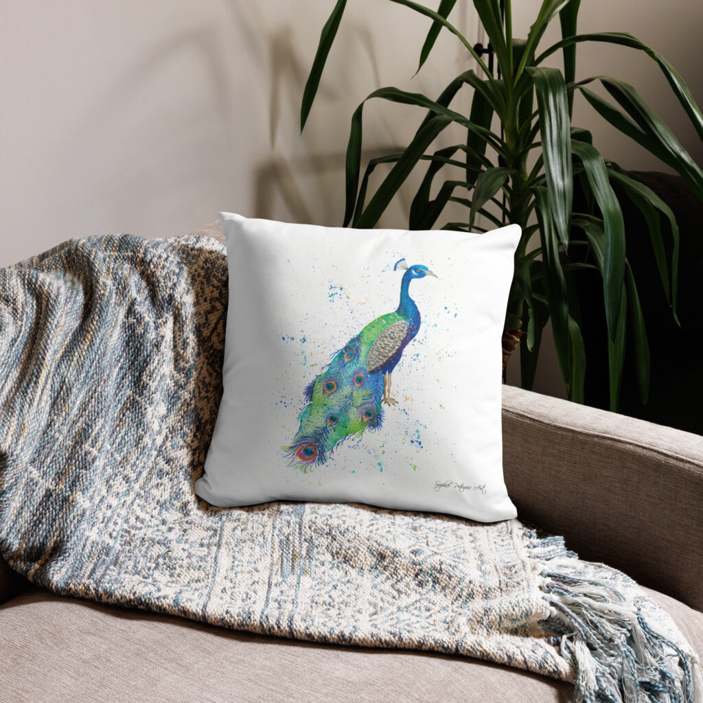 Mr P The Peacock Cushion