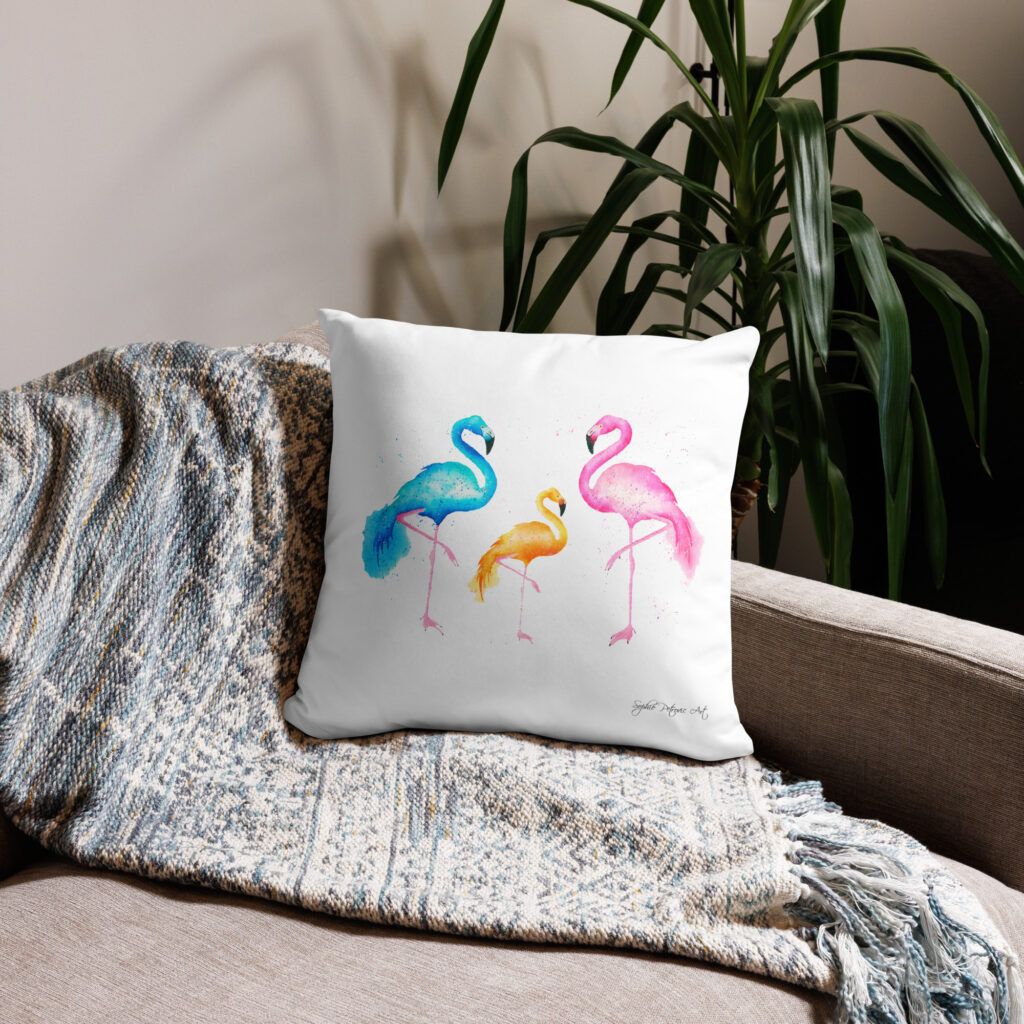 Flamingos Cushion