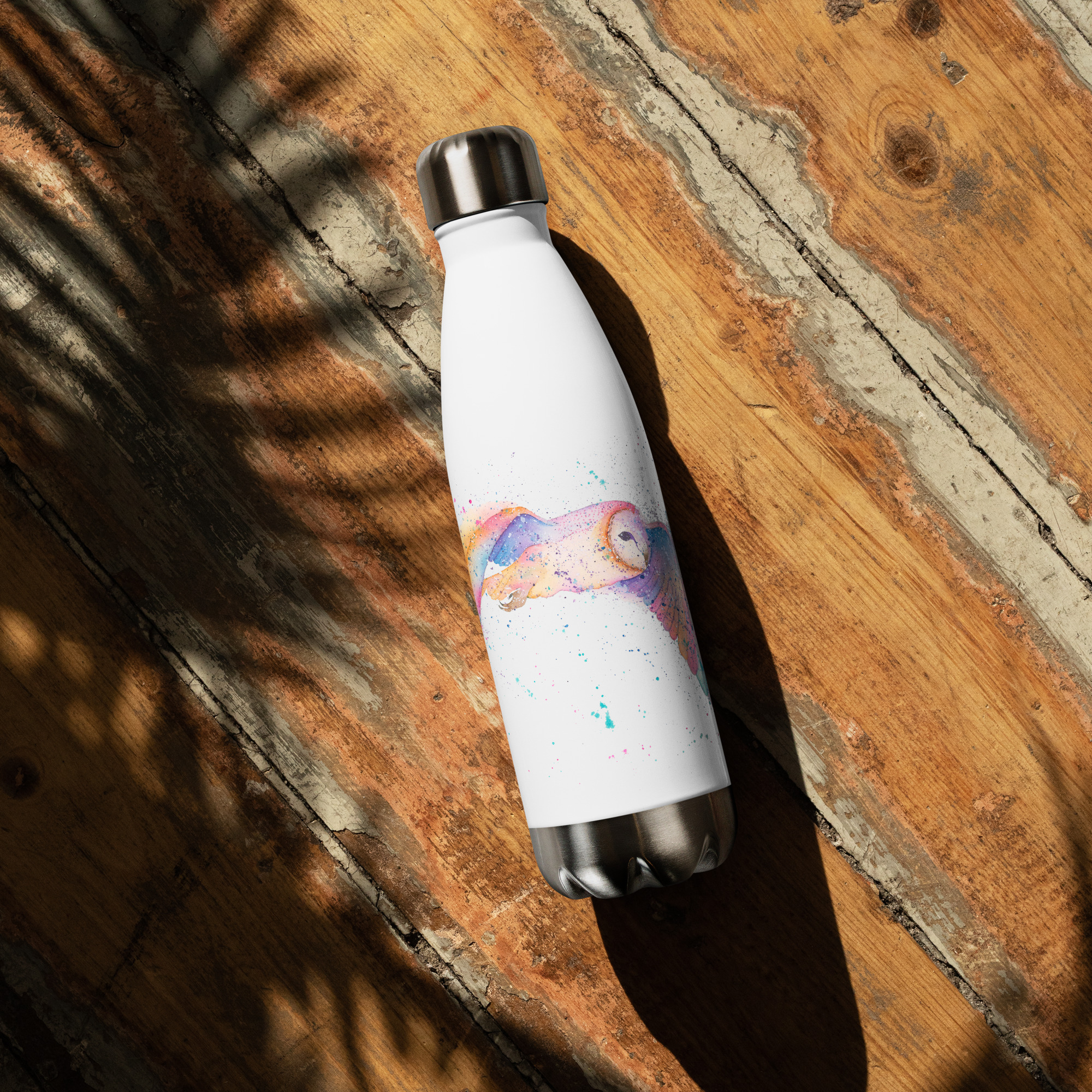 Barn Owl water bottle