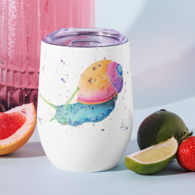 Sid The Snail Wine tumbler