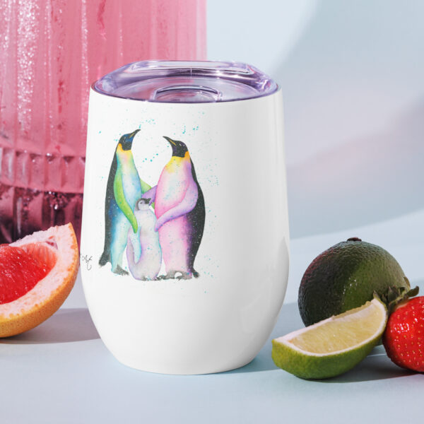 Penguin Family Wine tumbler