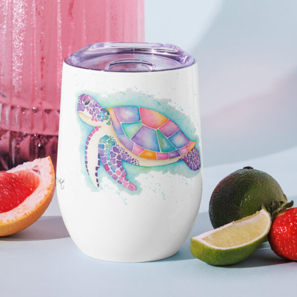 Tallulah The Turtle Wine tumbler
