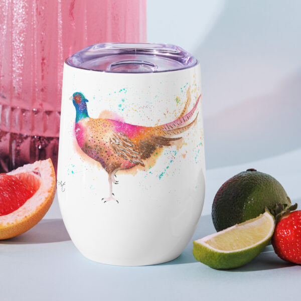 Phil The Pheasant Wine tumbler