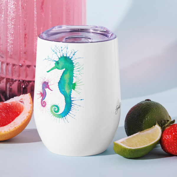 Seahorses Wine tumbler