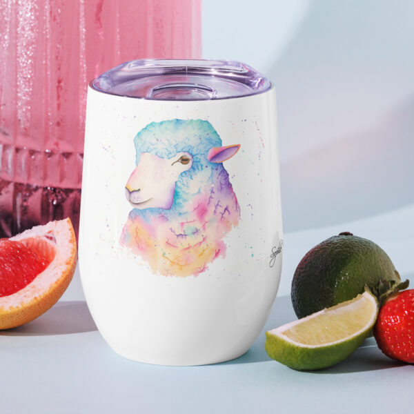 Sarah The Sheep Wine tumbler