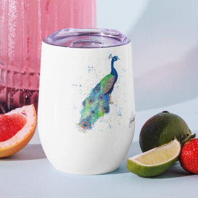 Mr P The Peacock Wine tumbler