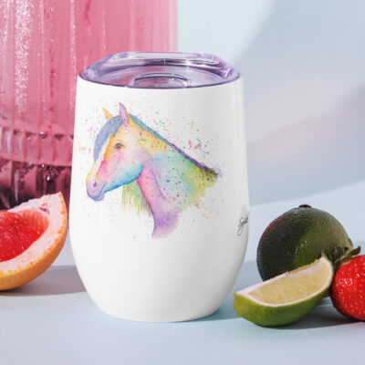 Nikita The Horse Wine tumbler